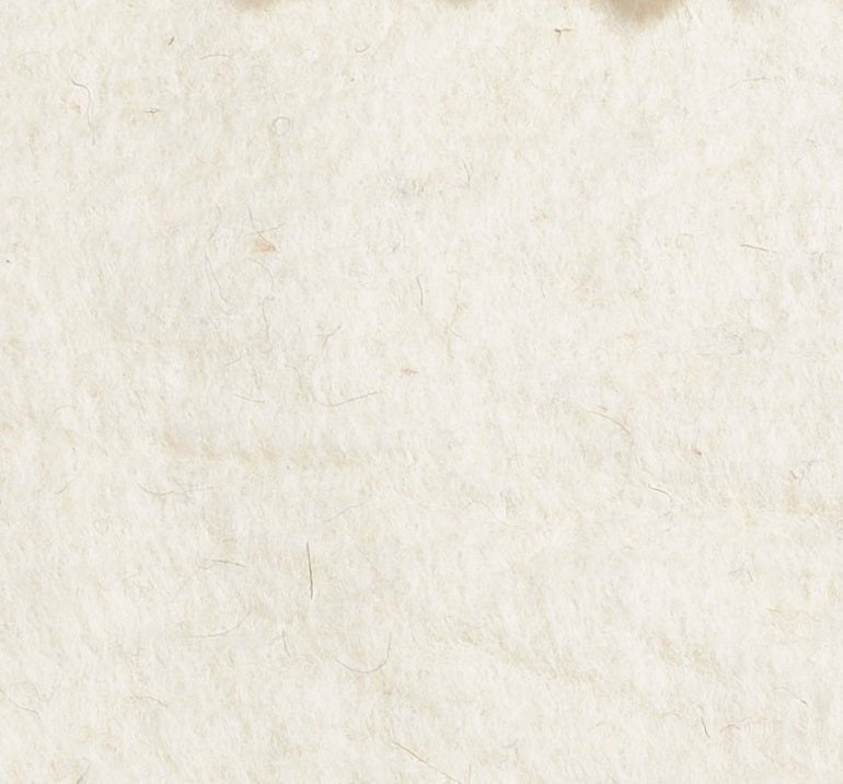 Hand Felted Wool Floral Border Table Runner Cream, 16x90"