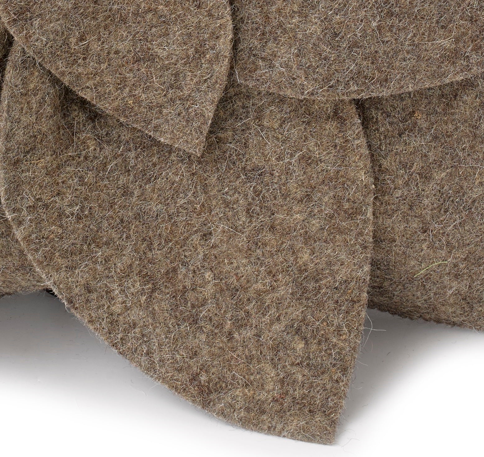 Hand Felted Wool Pillow - 3d Flower Gray Gray – 20"