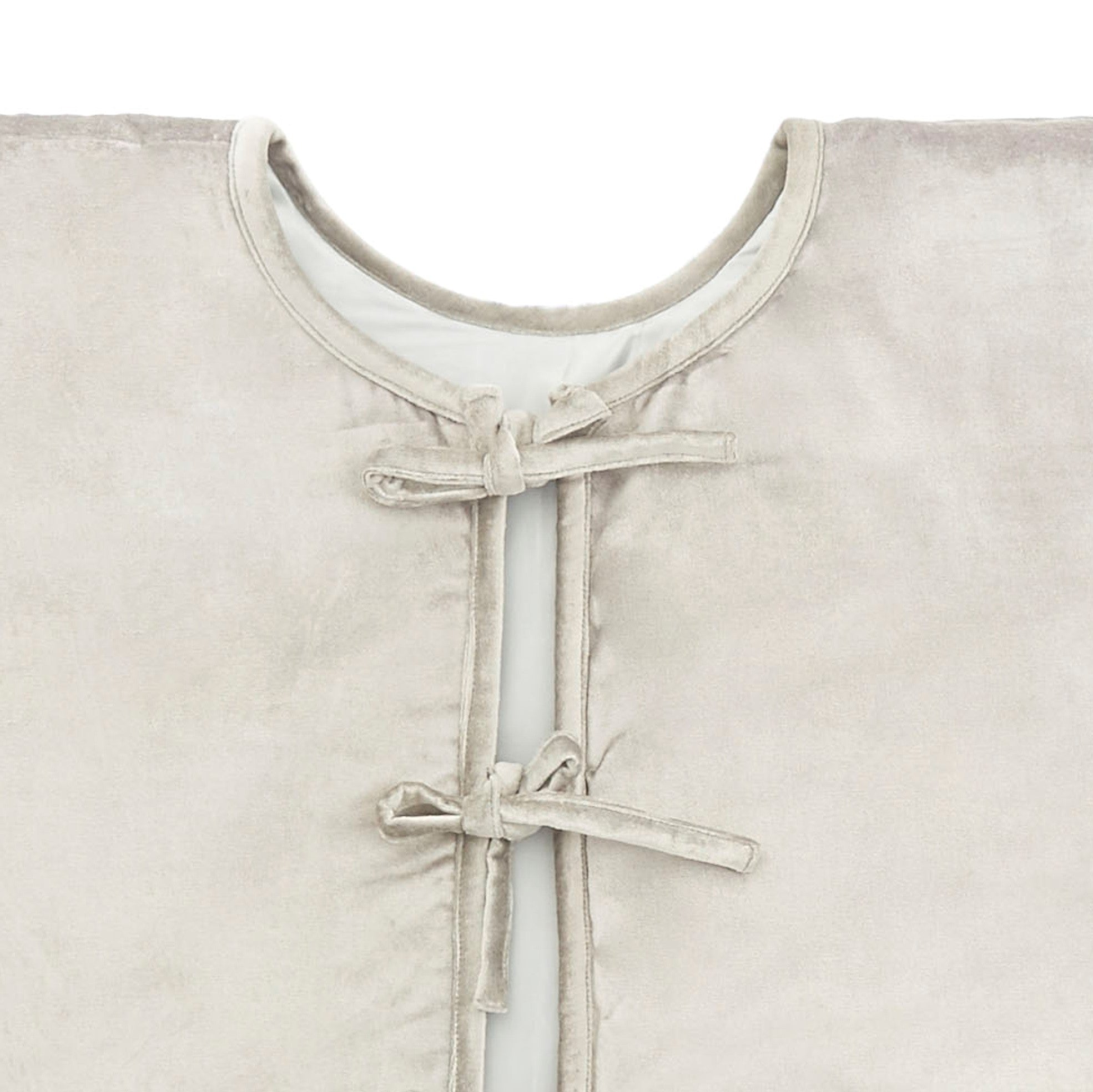 Handmade Christmas Tree Skirt Gray Velvet - Burnout - 60"