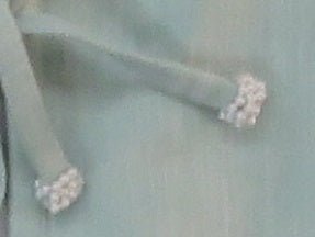 Handmade Seashells Light Blue Cotton Christmas Tree Skirt 60"