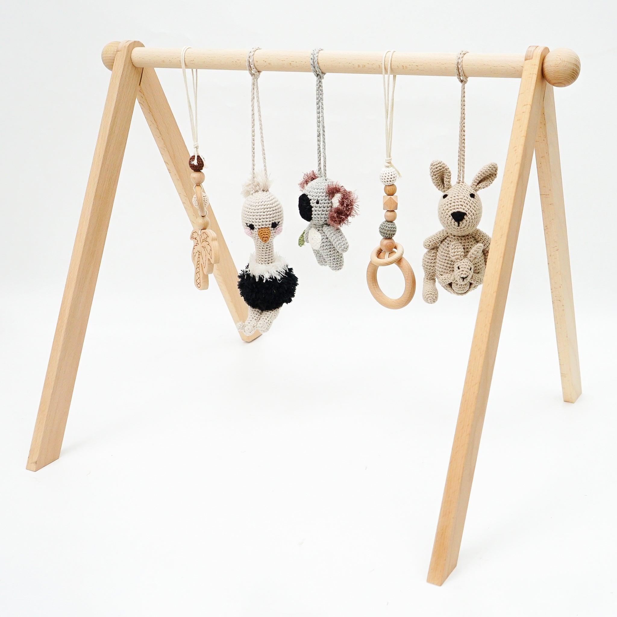Handmade Crochet Toys For Baby Gym | Australian Friends