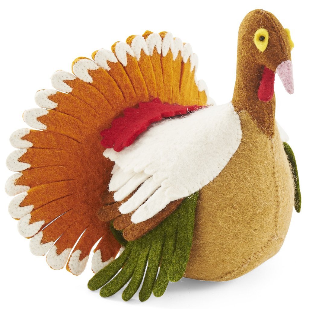 Handmade Decorative Turkey Hand Felted Wool