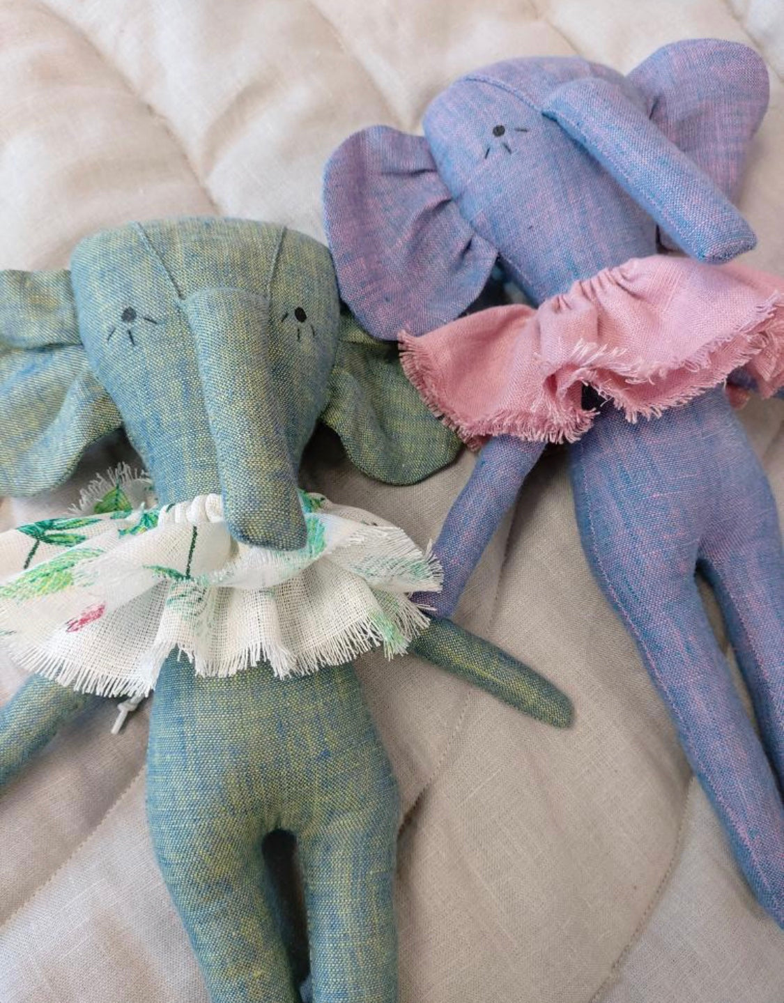 Handmade Stuffed Elephant Toy