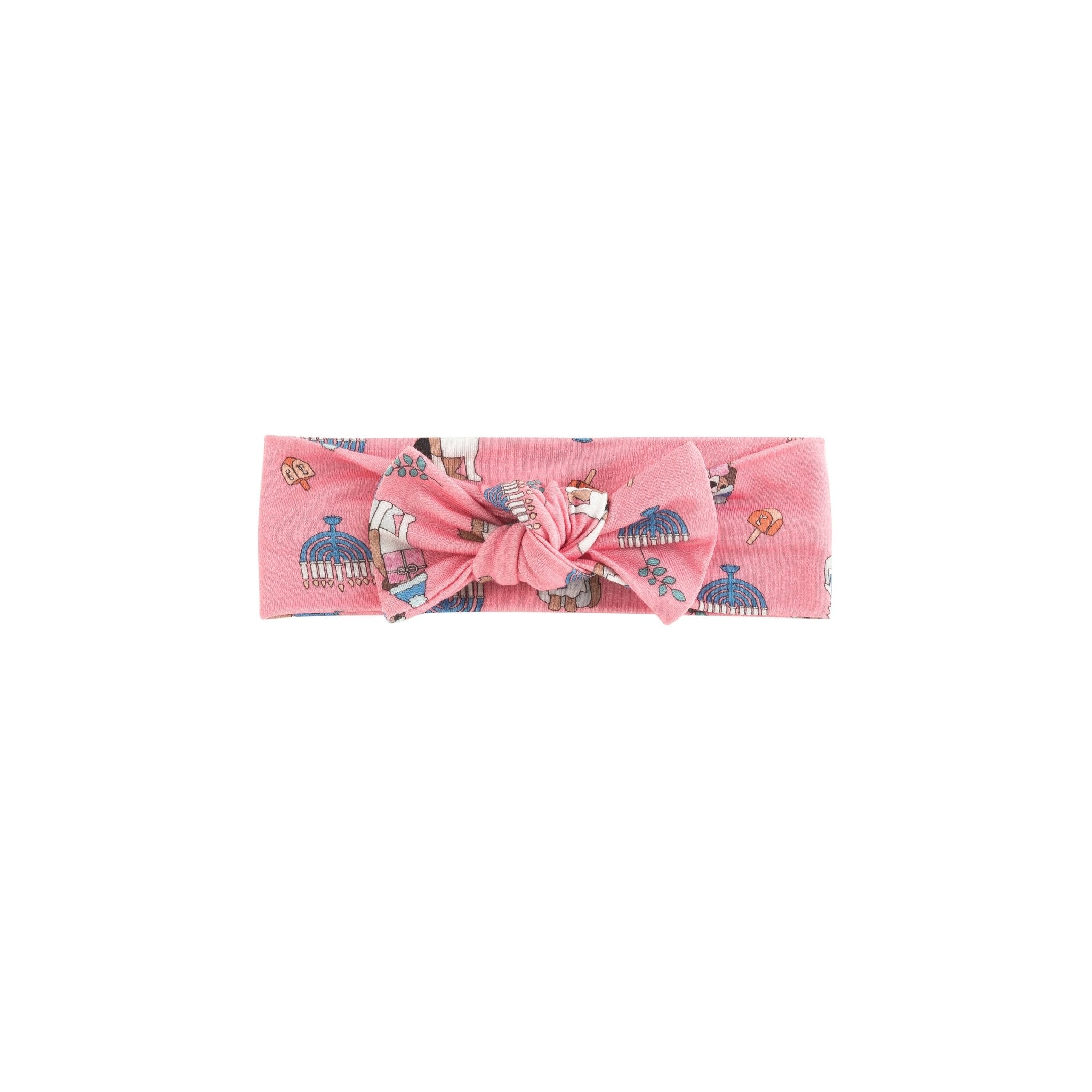 Preorder - Hanukkah Pets (bow Headband) - Pink