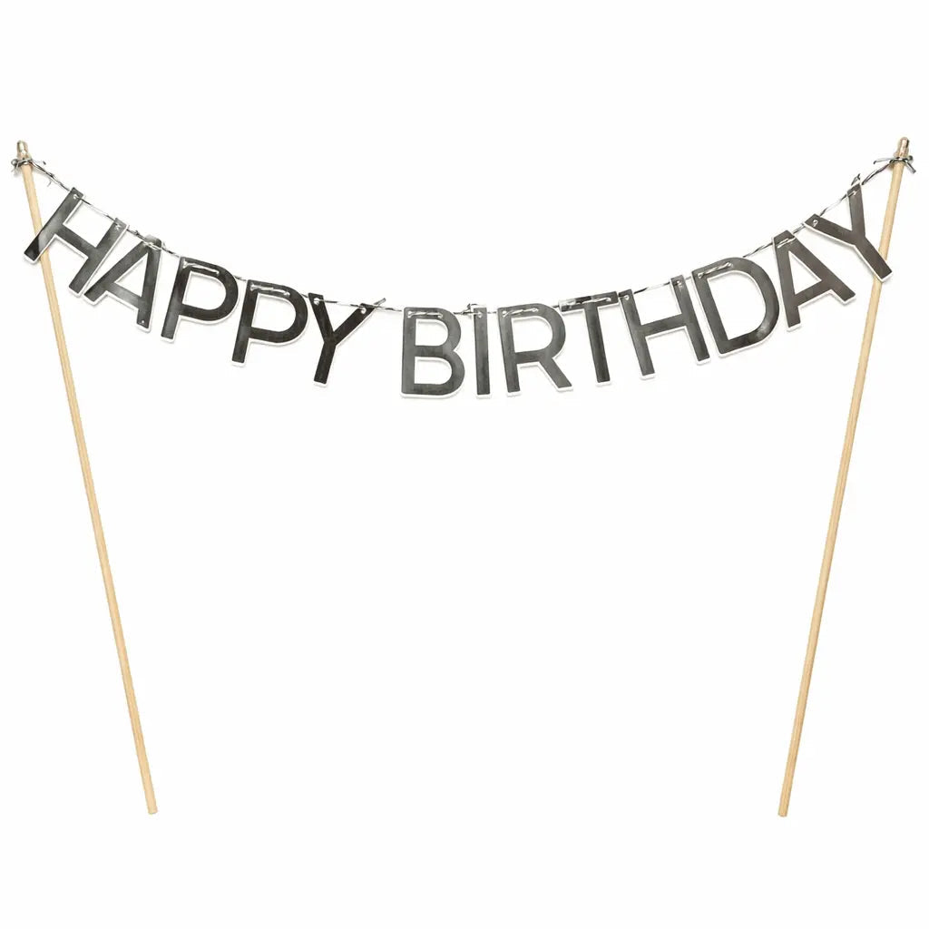 Hbd Cake Banner Navy