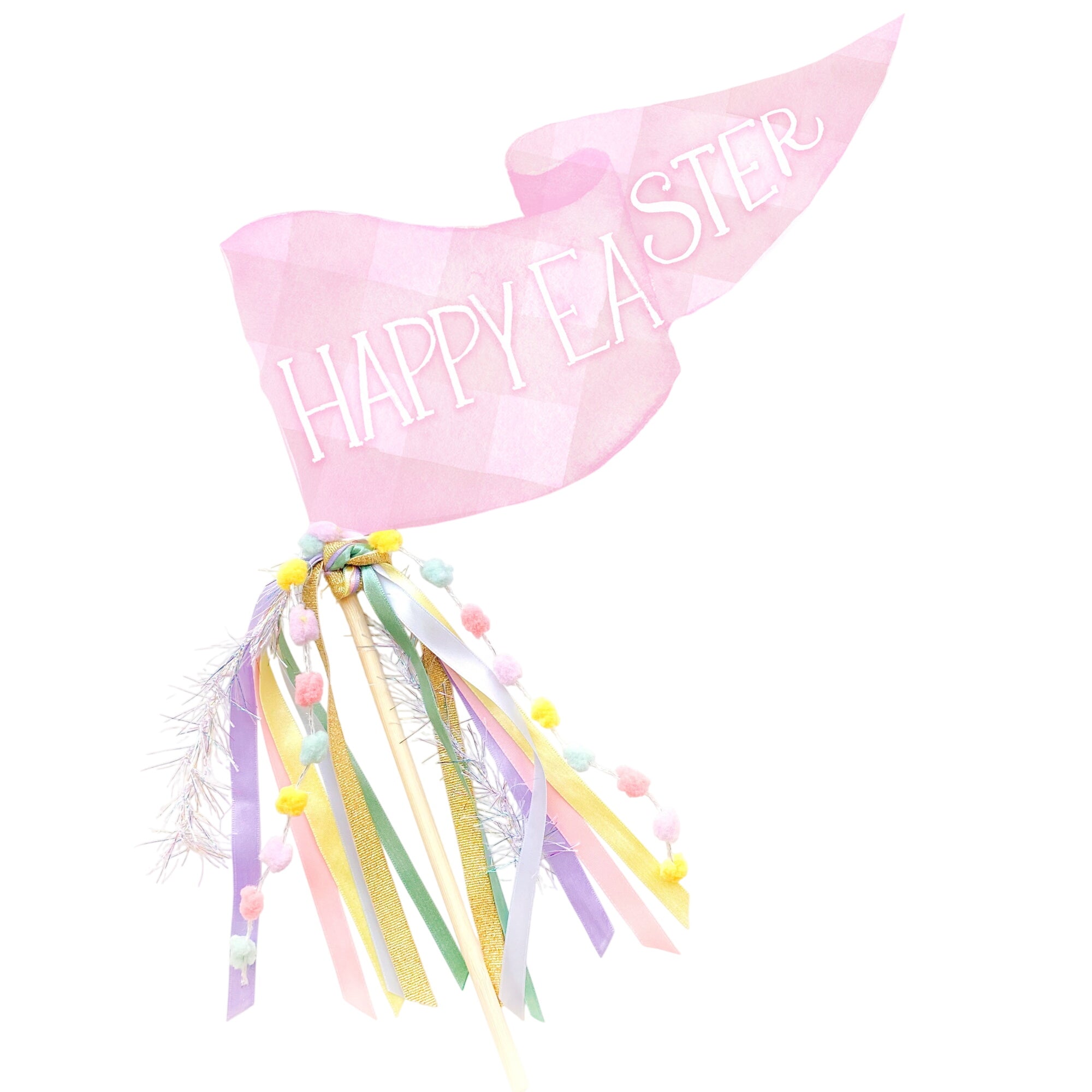 Happy Easter Party Pennant