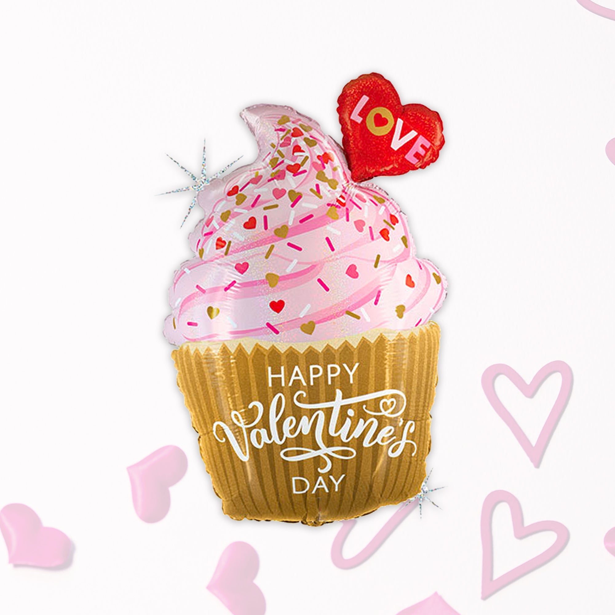 Valentine's Cupcake Balloon