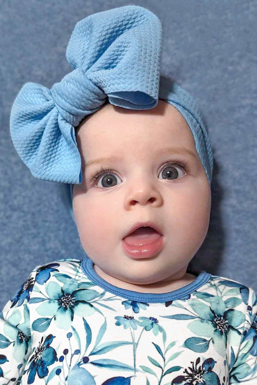 Steel Blue | Headwrap Bow