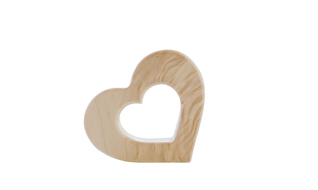 Heart Wooden Baby Grasping Toy