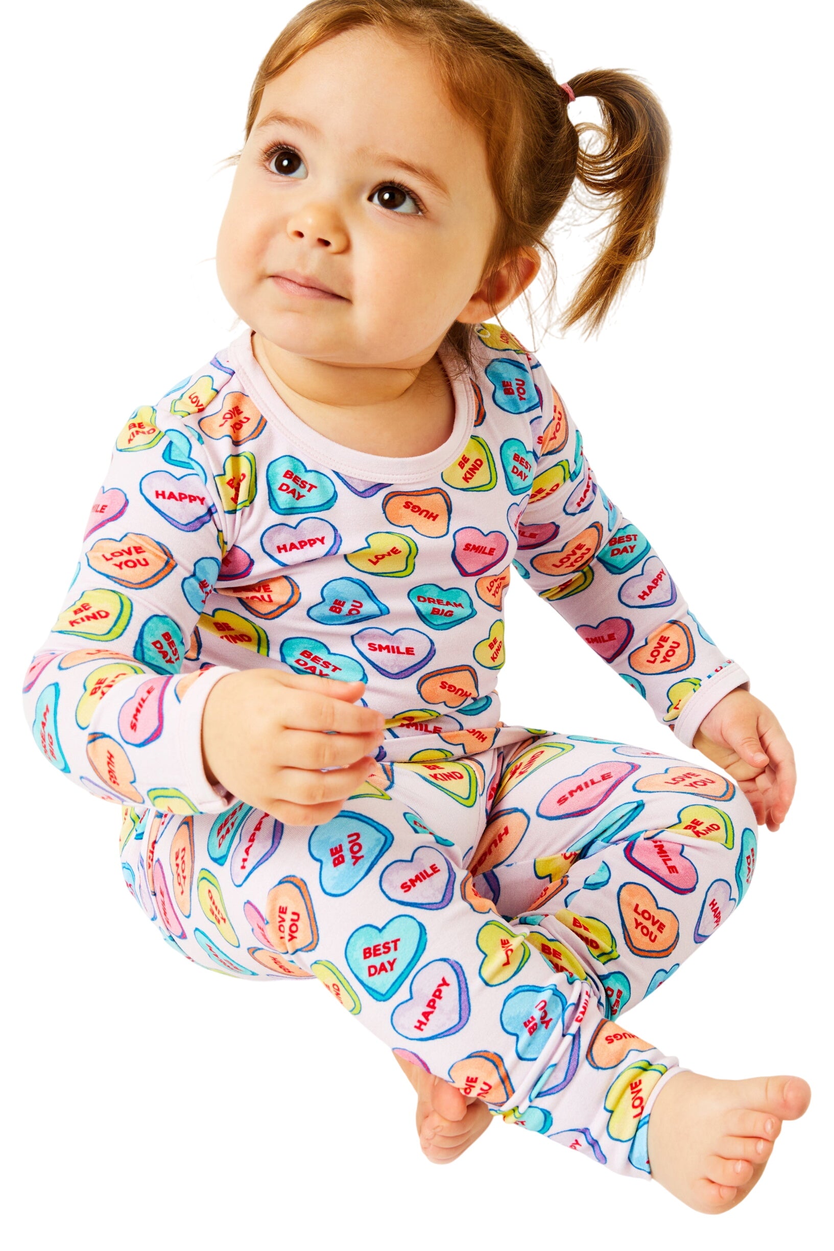 Long Sleeve Pajama Set - Candy Hearts