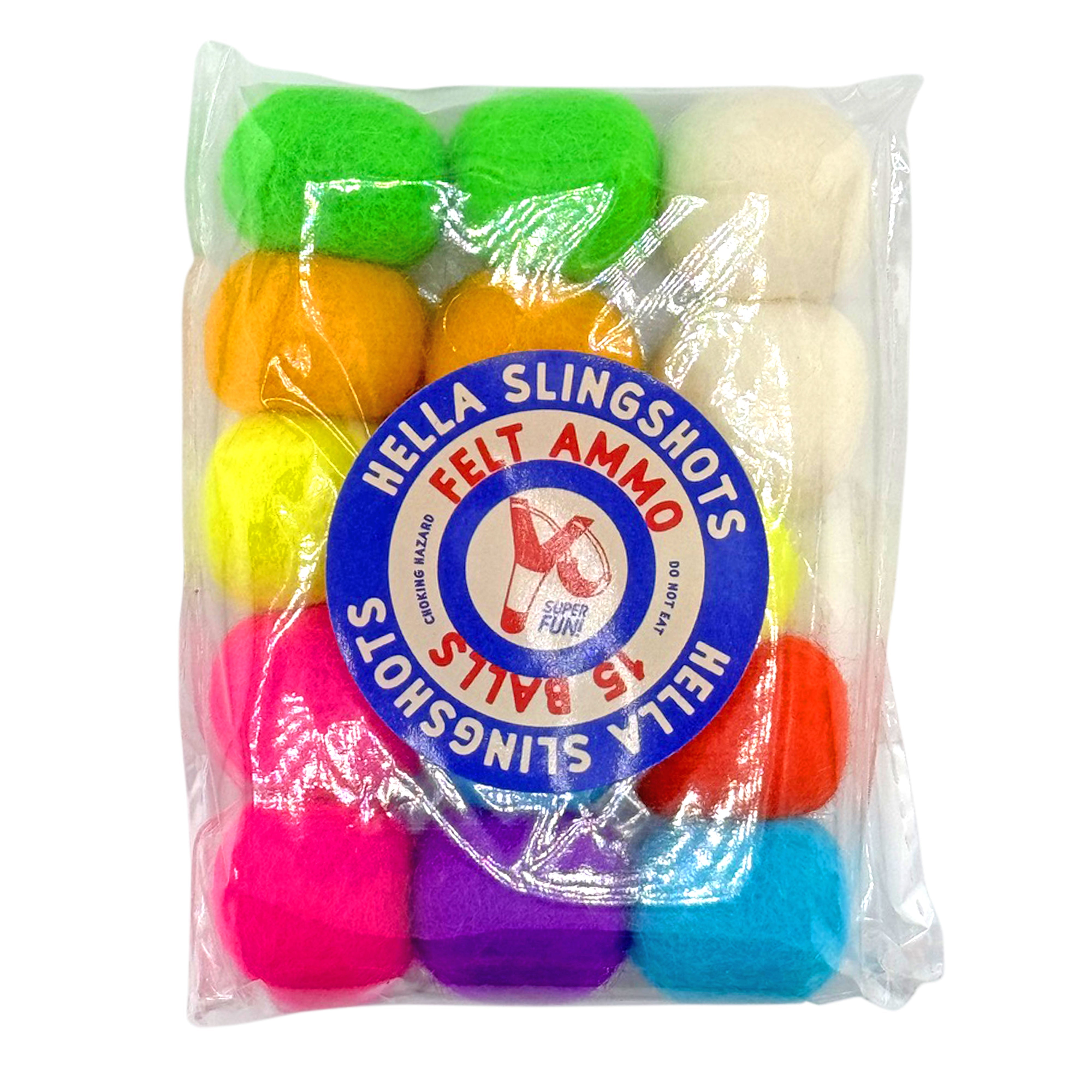 Felt Ball Slingshots Ammo - 15 Balls