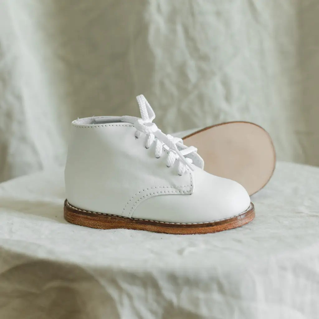 Henry First Walker - White (leather Sole)