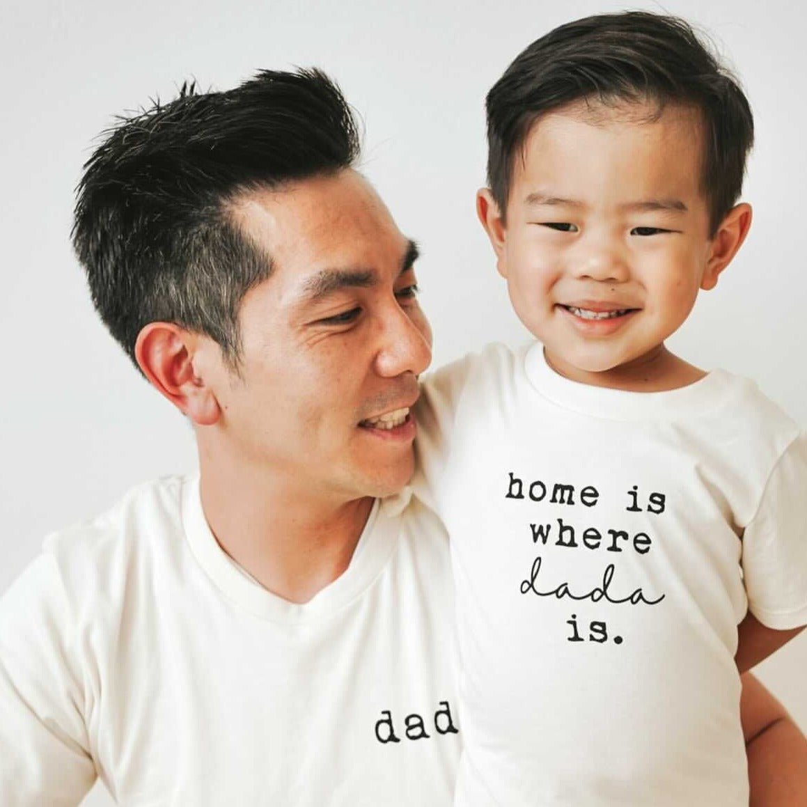 Home Is Where Dada Is Organic Cotton Kids Tee Short Sleeve