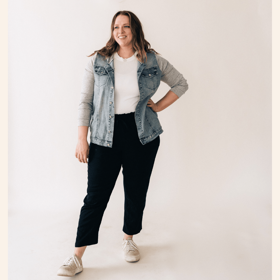 Hooded Denim Jacket - Women
