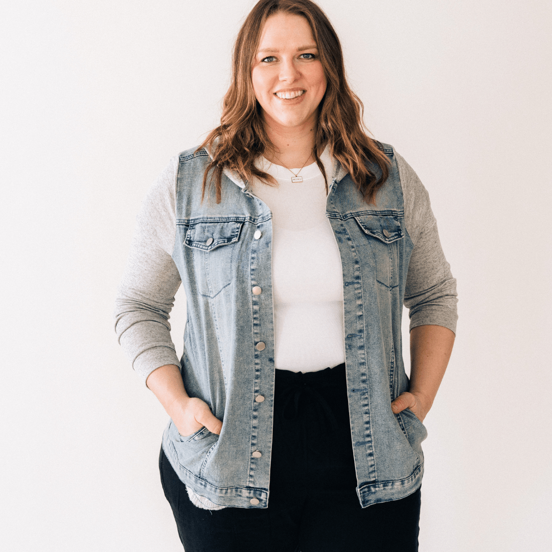 Hooded Denim Jacket - Women