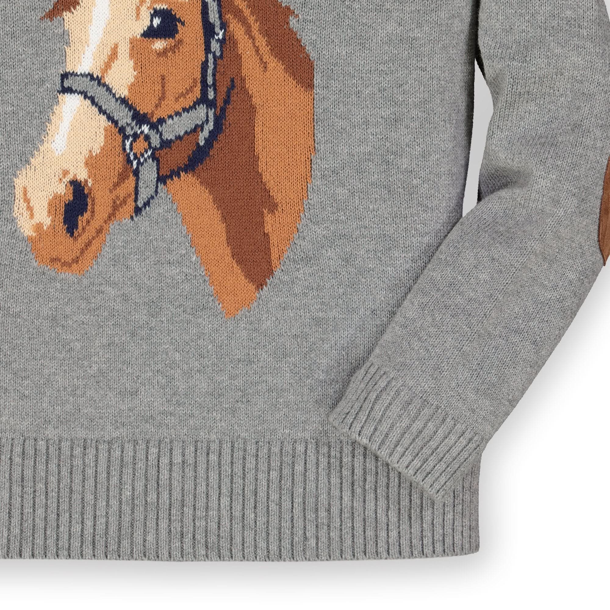 Horse Intarsia Pullover Sweater - Baby