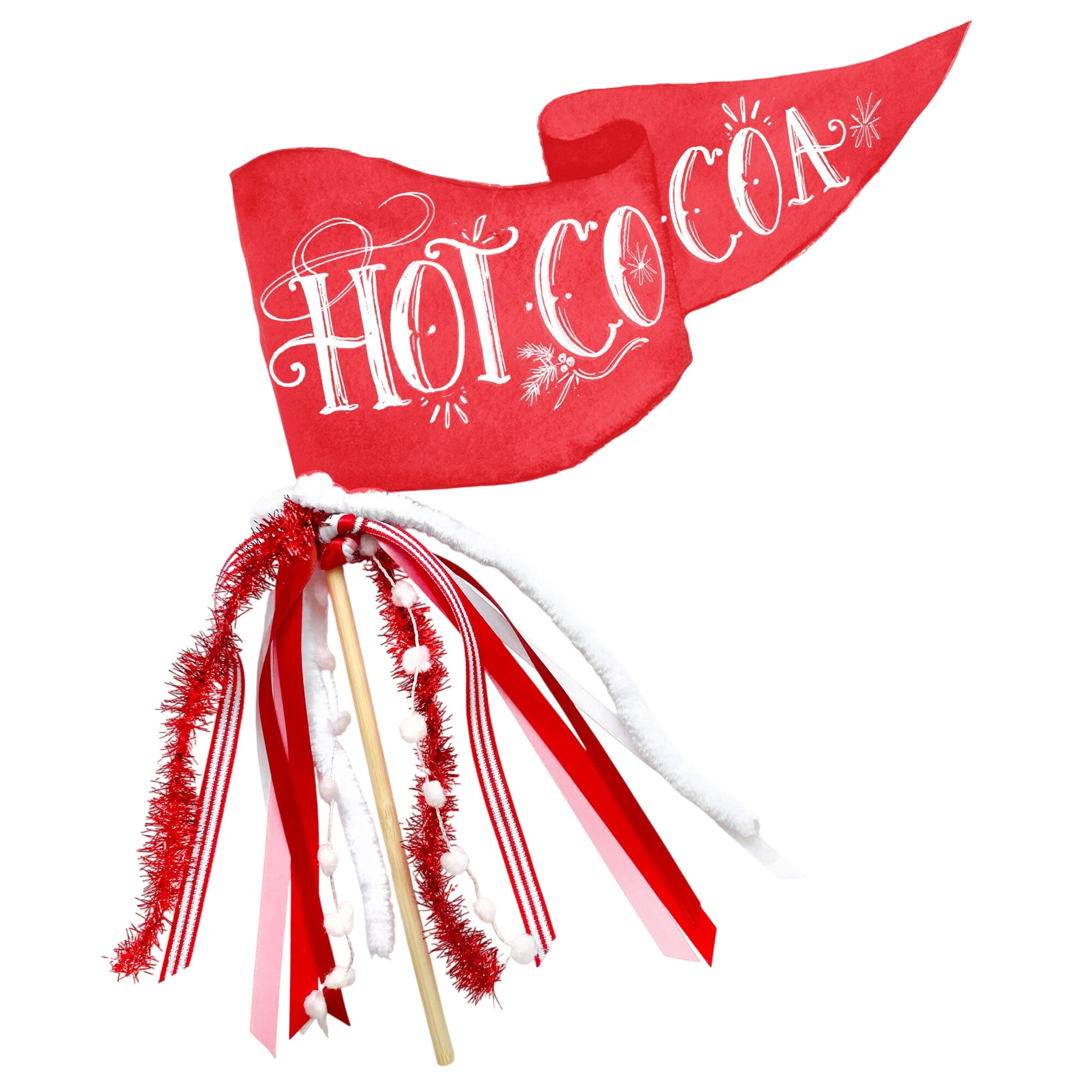 Hot Cocoa Party Pennant
