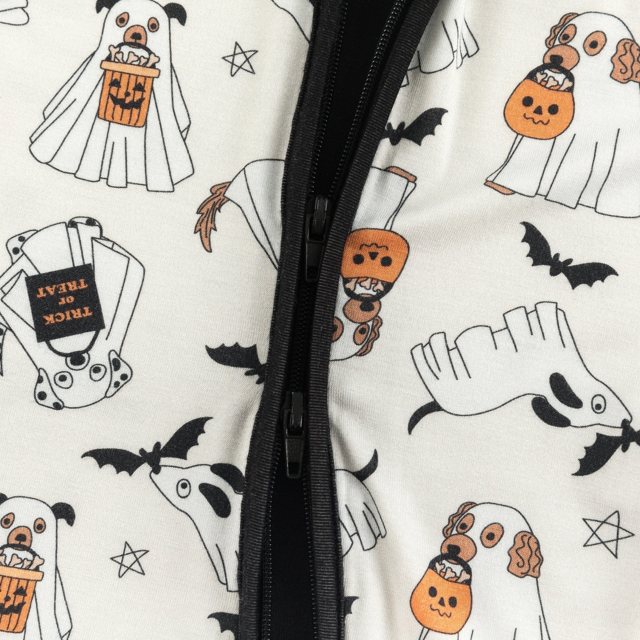 Howl-o-ween Pups (convertible Zip Footies)