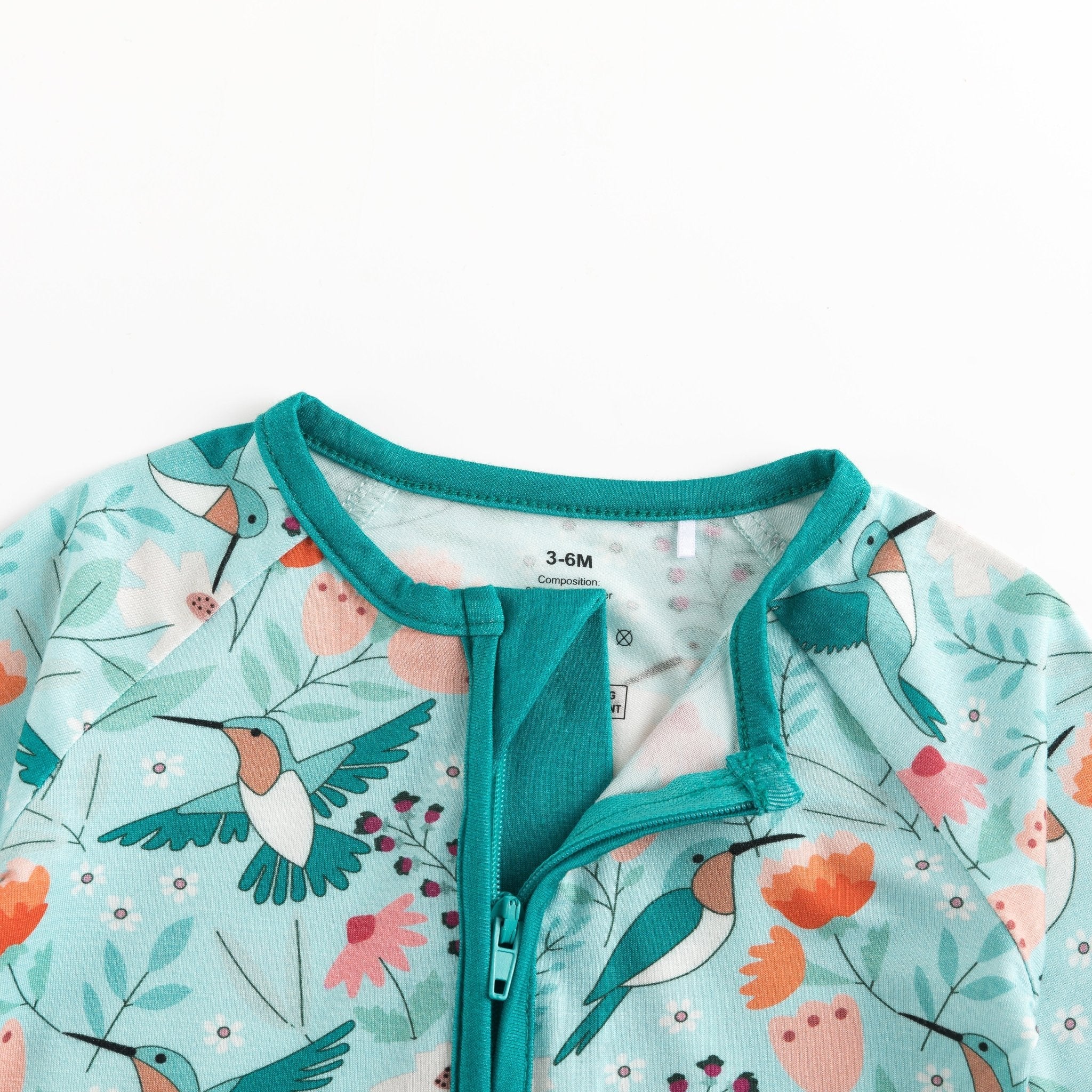 Hummingbird Bloom (convertible Zip Footies)
