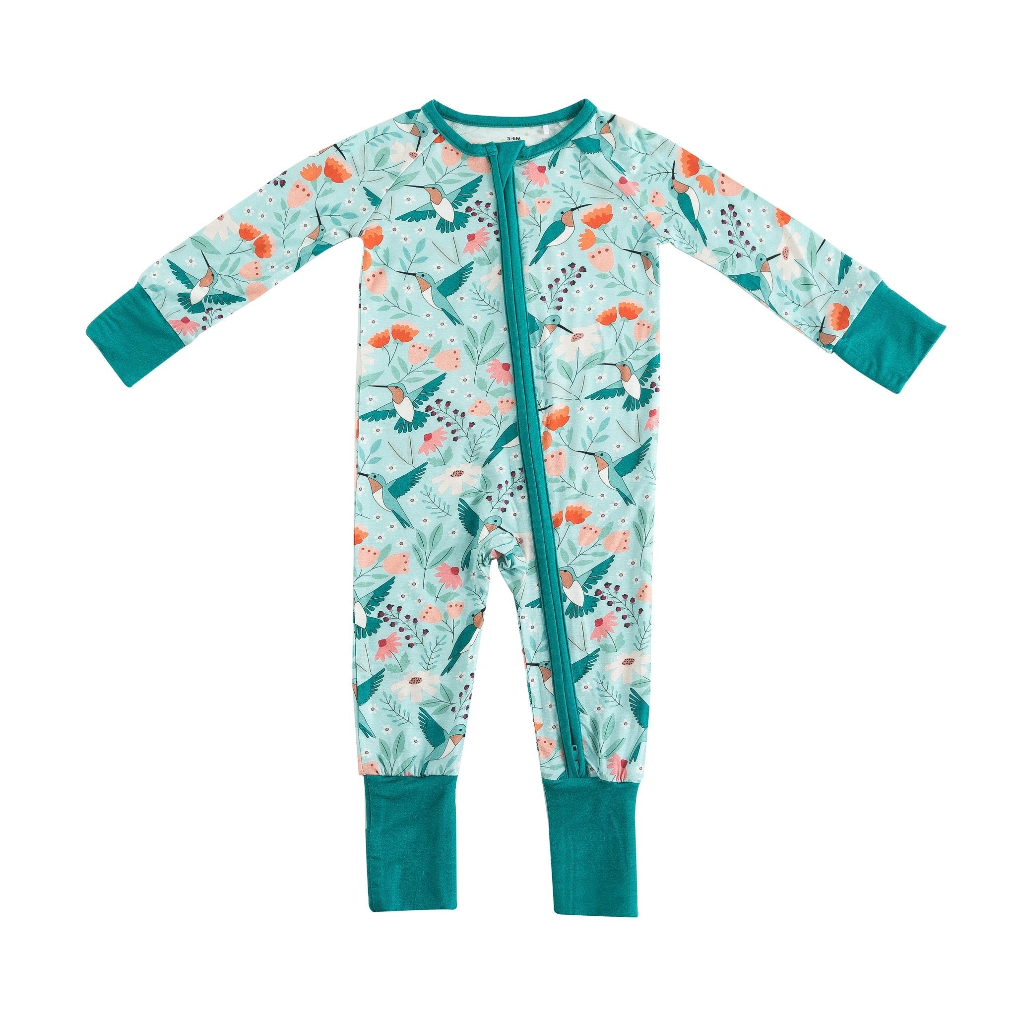 Hummingbird Bloom (convertible Zip Footies)