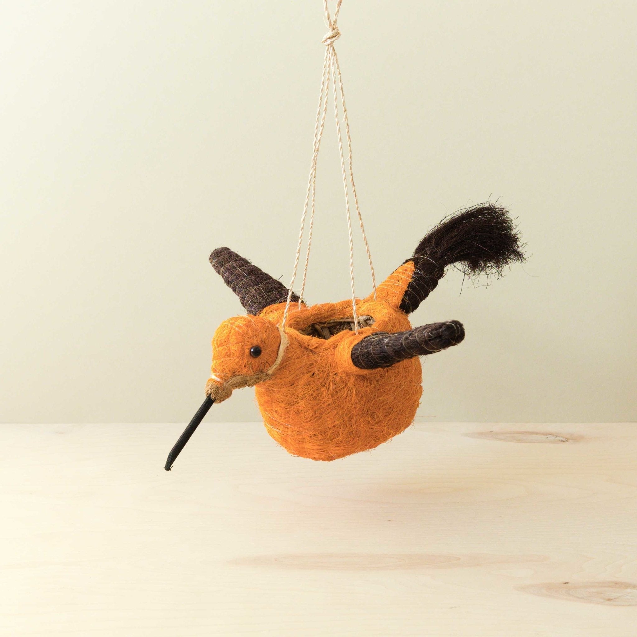 Hummingbird Planter - Coco Coir | Likha X Gilded Frond Clay + Textiles