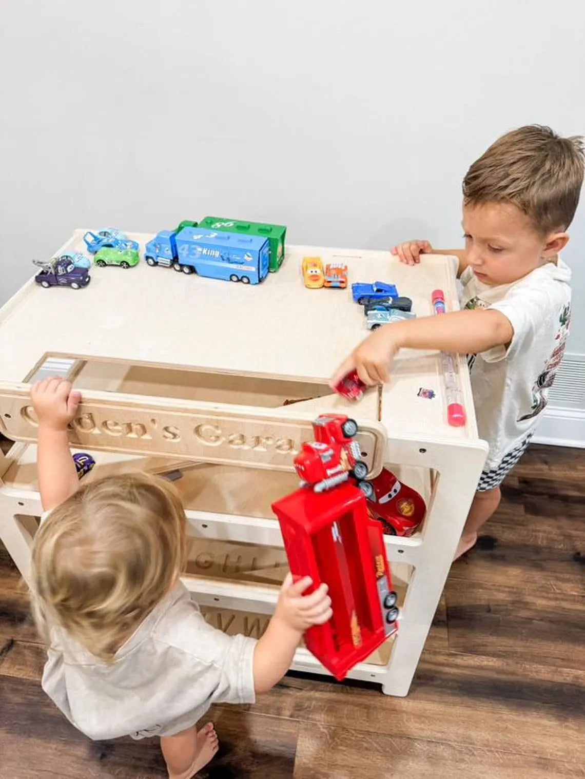 Caden- Toy Car Ramp + Storage