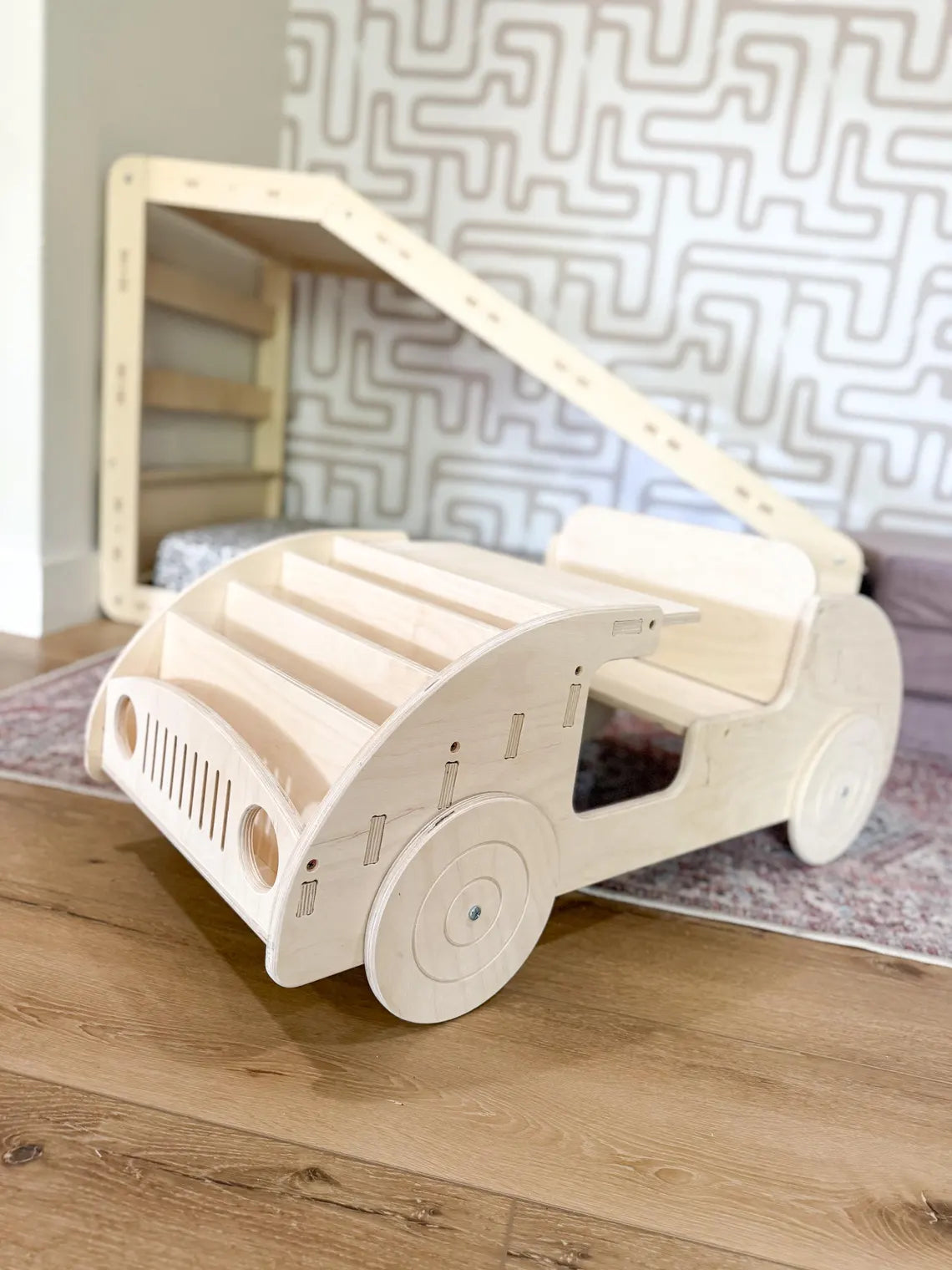 Felix- Car Inspired Double Sided Bookshelf