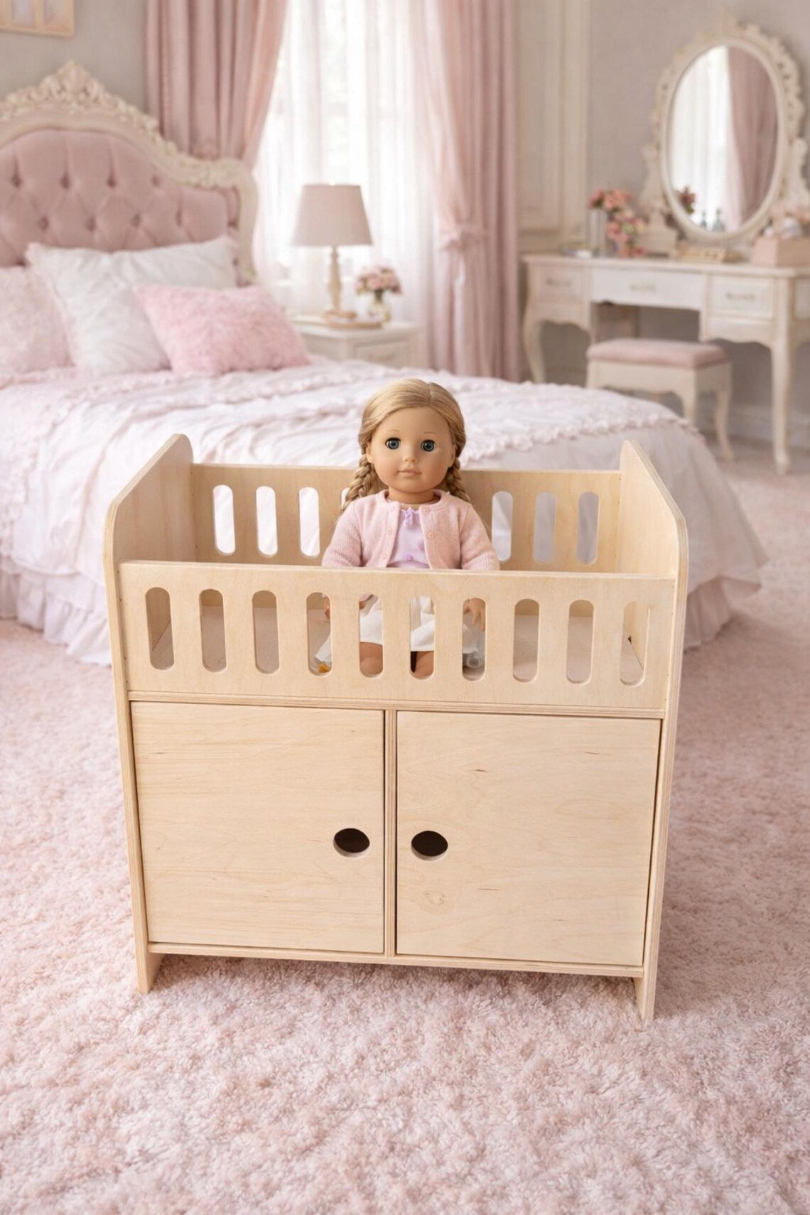 Clara- Doll Crib With Storage