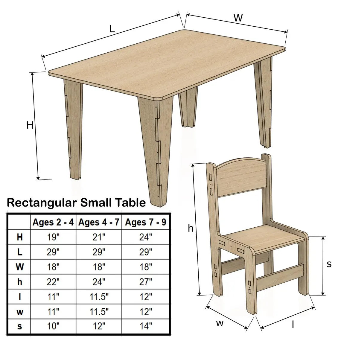 Ashlyn- Small Rectangular Table