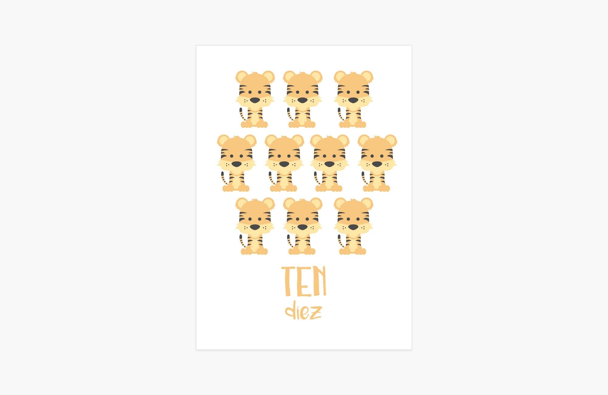 Counting Flashcards Animals