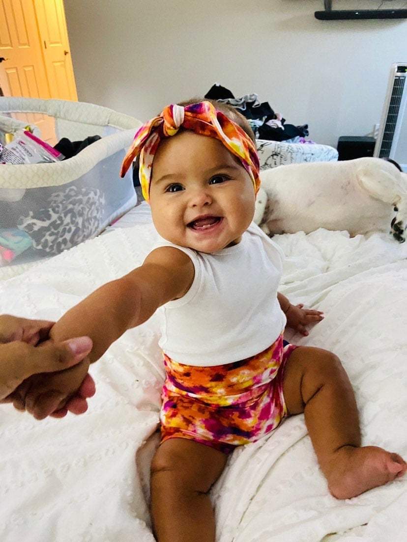 Fuchsia Orange Tie Dye Bummies