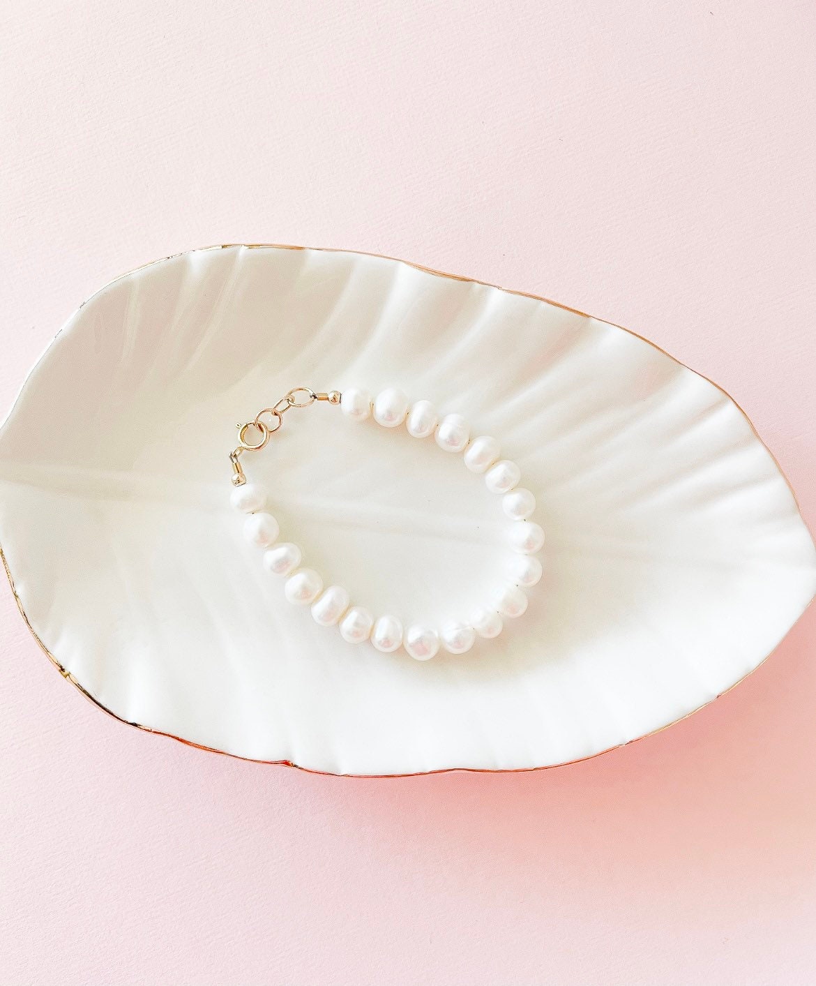 Dainty Pearl Bracelet – Real Freshwater Pearls With 14k Gold-filled Findings