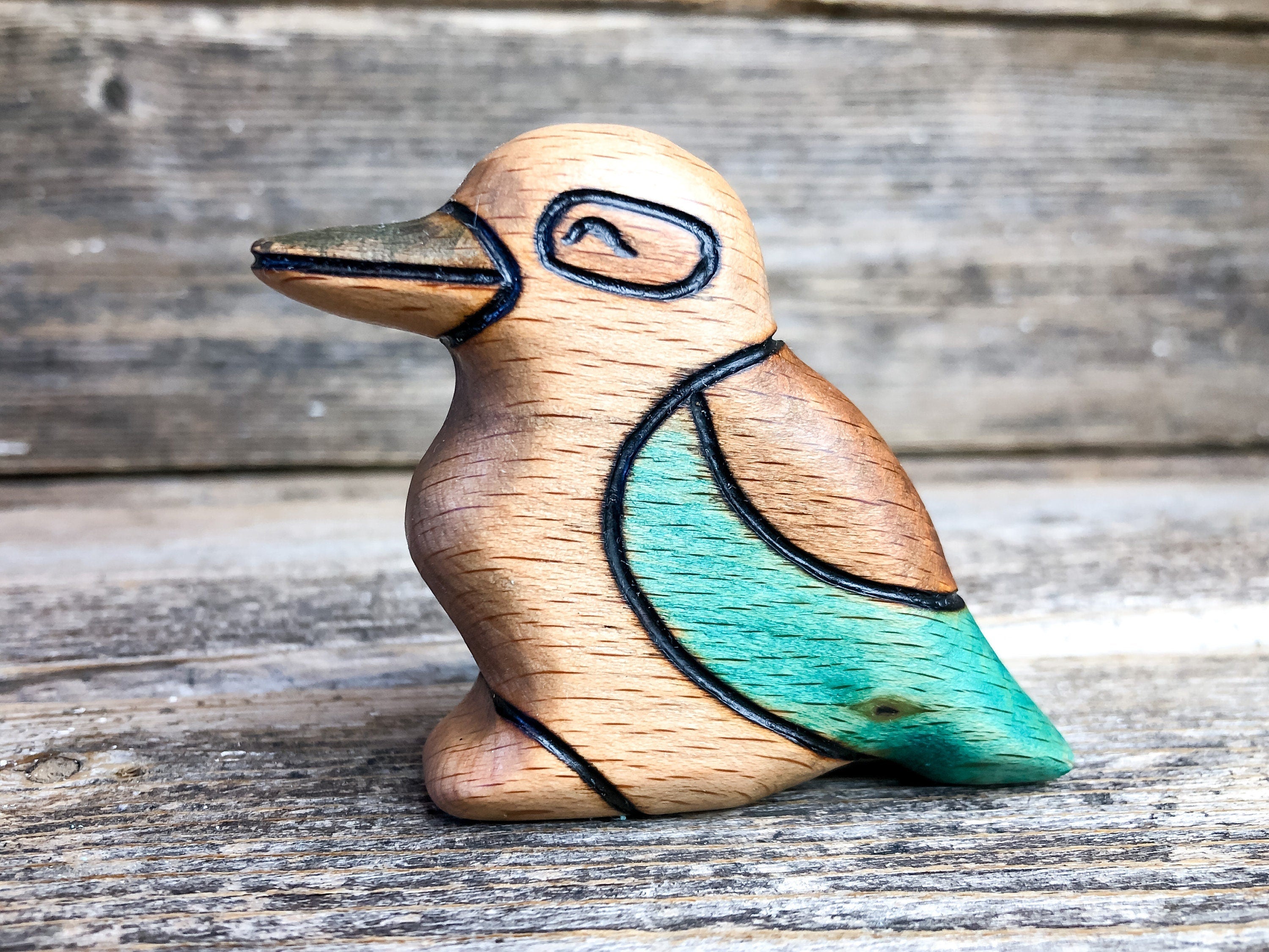 Wooden Kookaburra Toy