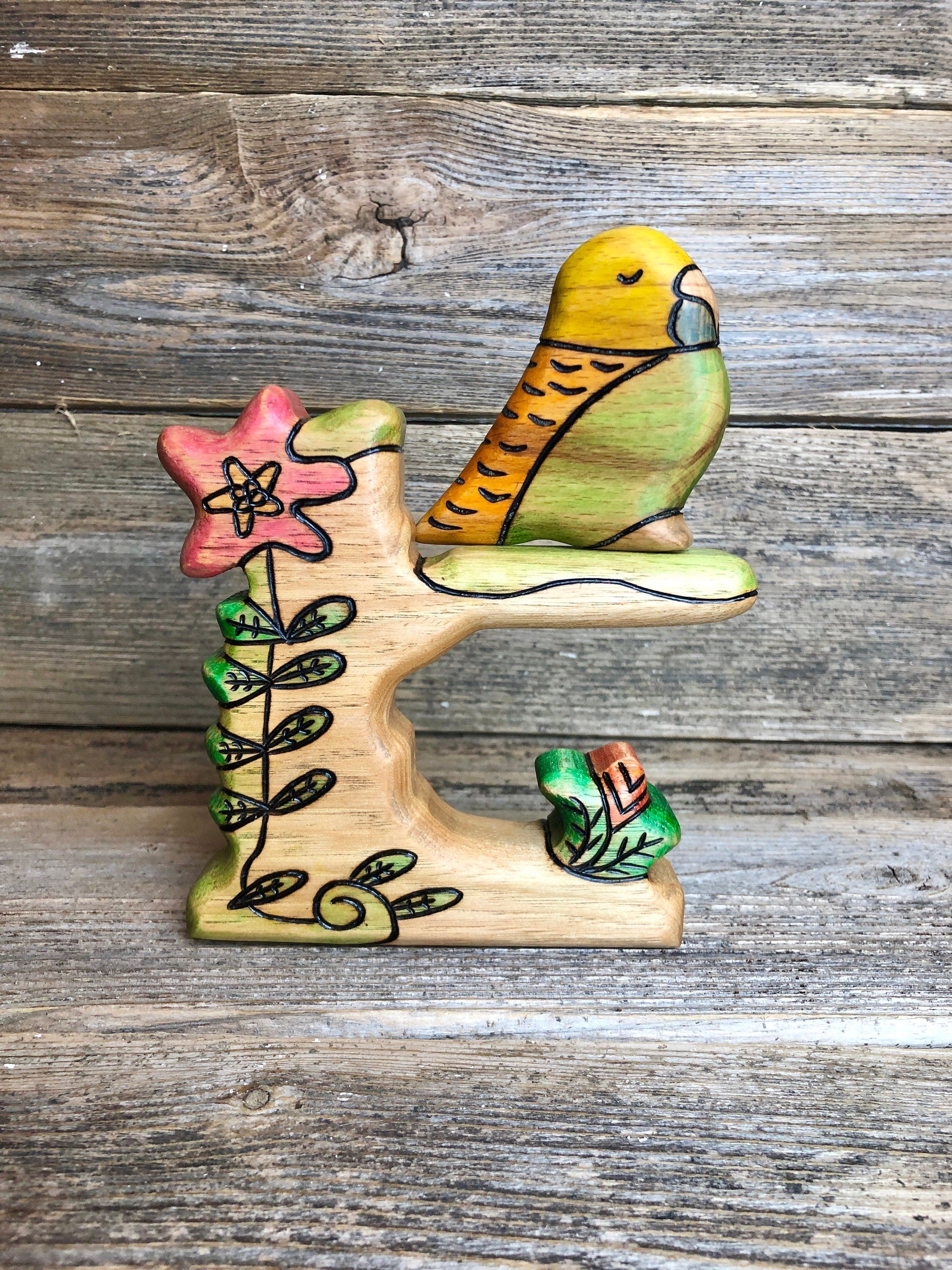 Preorder - Wooden Jungle Perch Toy