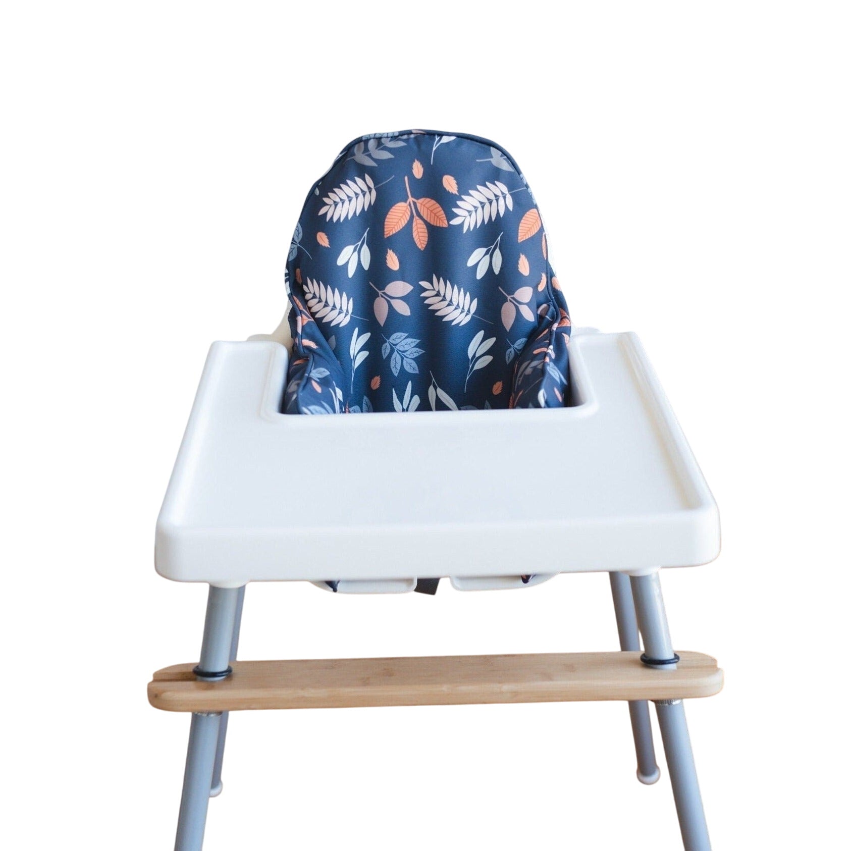 Navy Fall Leaves Ikea Antilop Cushion Cover