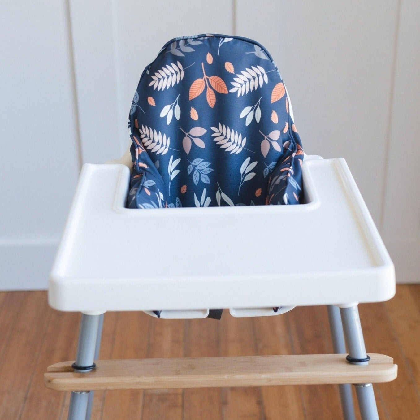 Navy Leaves Ikea Antilop Cushion Cover