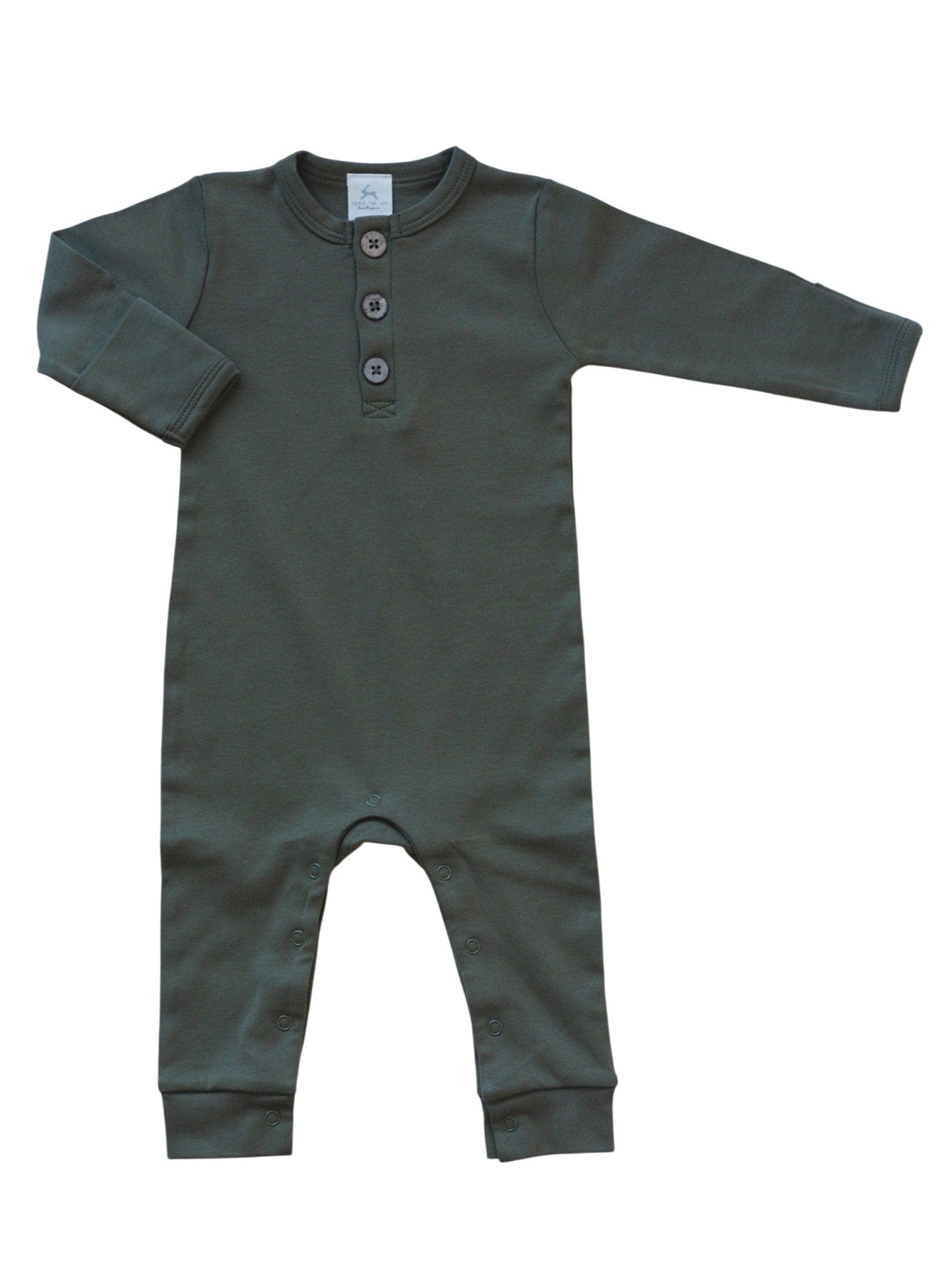 Organic Cotton Henley Romper