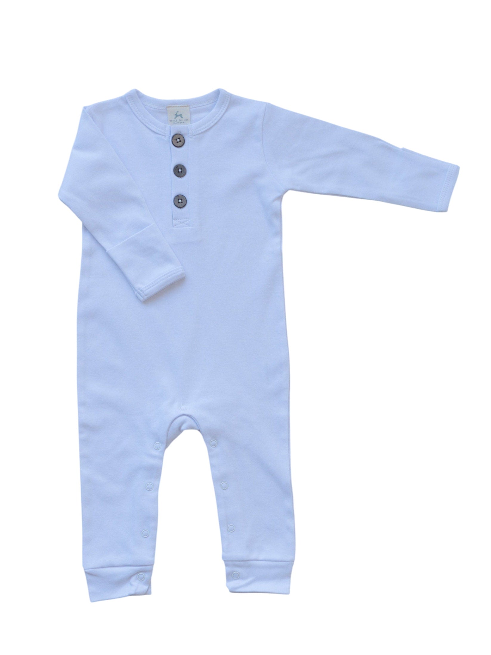 Organic Cotton Henley Romper