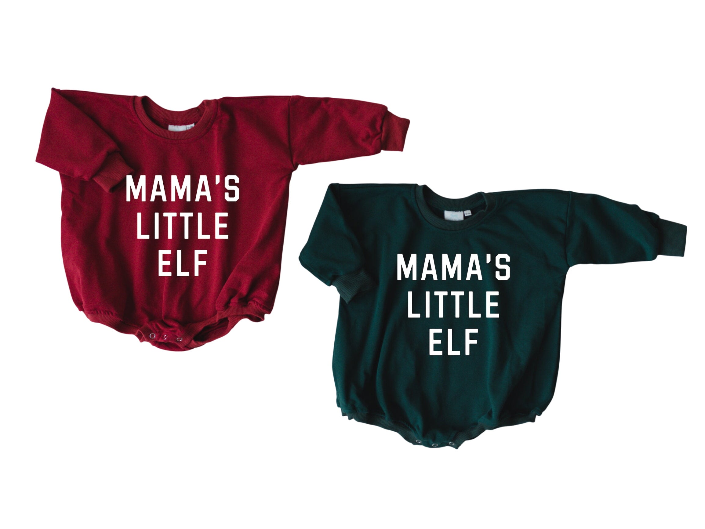 Mama's Little Elf Sweatshirt Romper