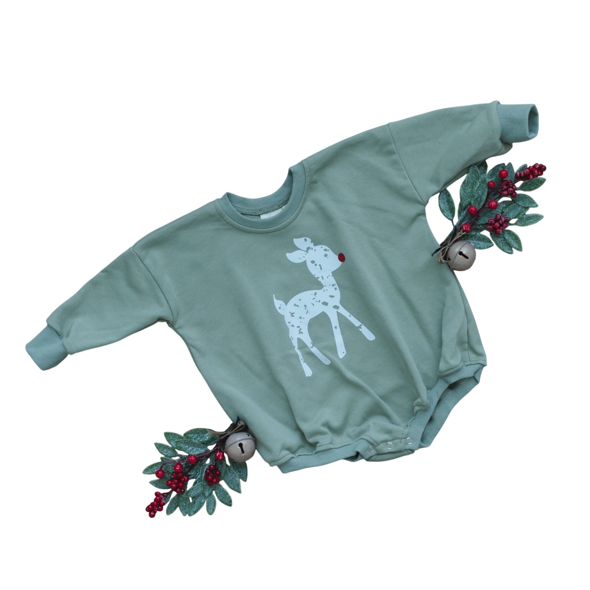 Rudolph Sweatshirt Romper