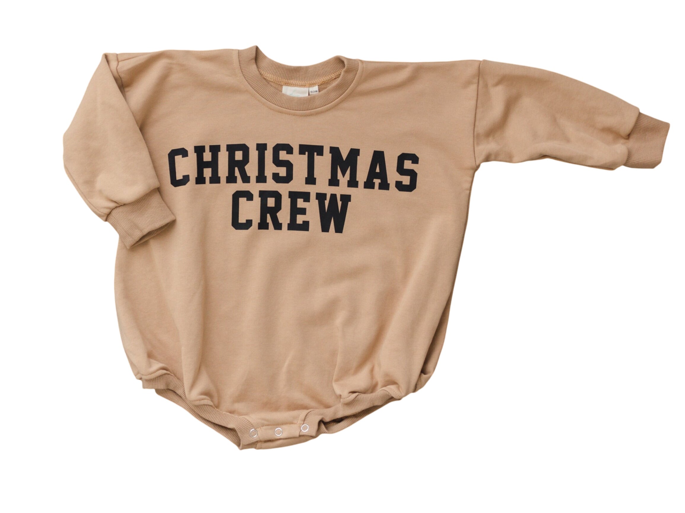 Christmas Crew Sweatshirt Romper - More Colors