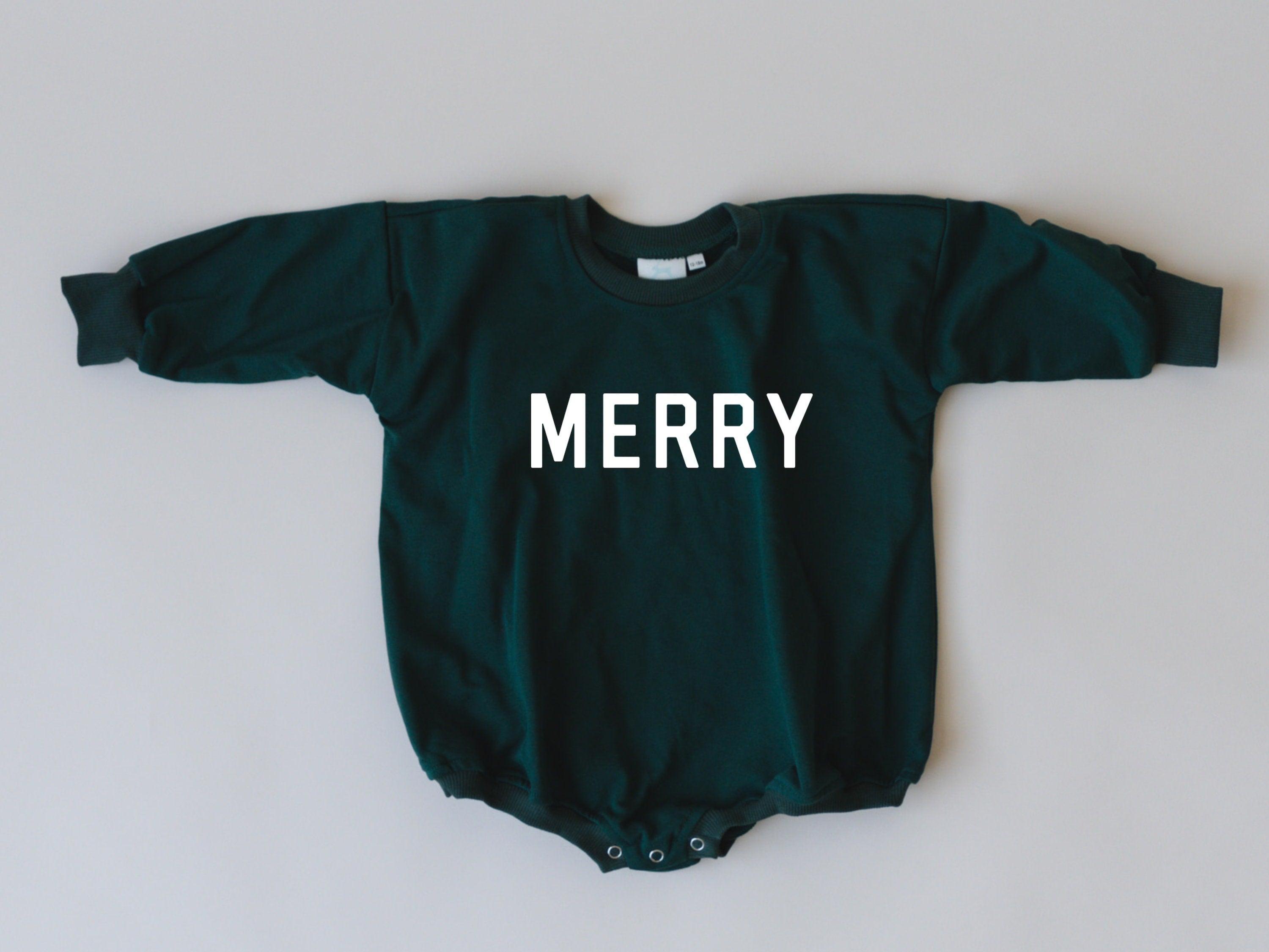 Merry Sweatshirt Romper