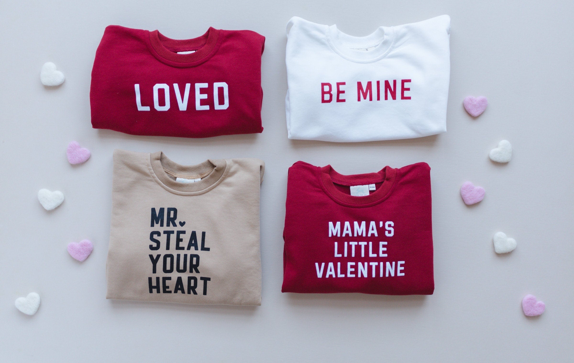 Mama's Little Valentine Sweatshirt Romper - More Colors