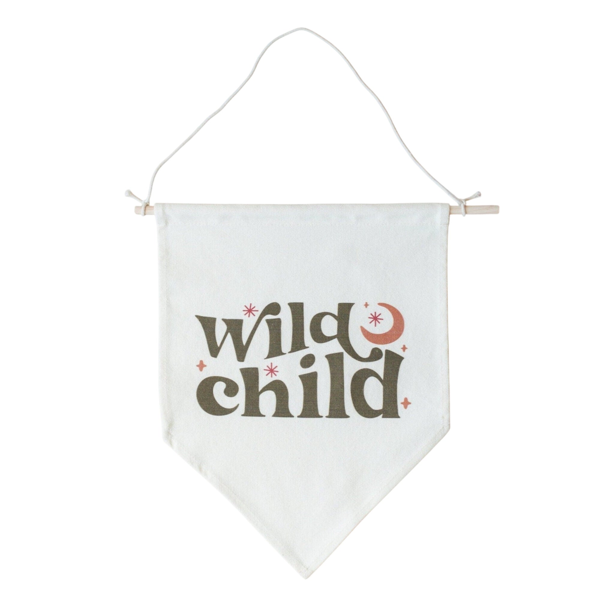 Wild Child Canvas Pennant