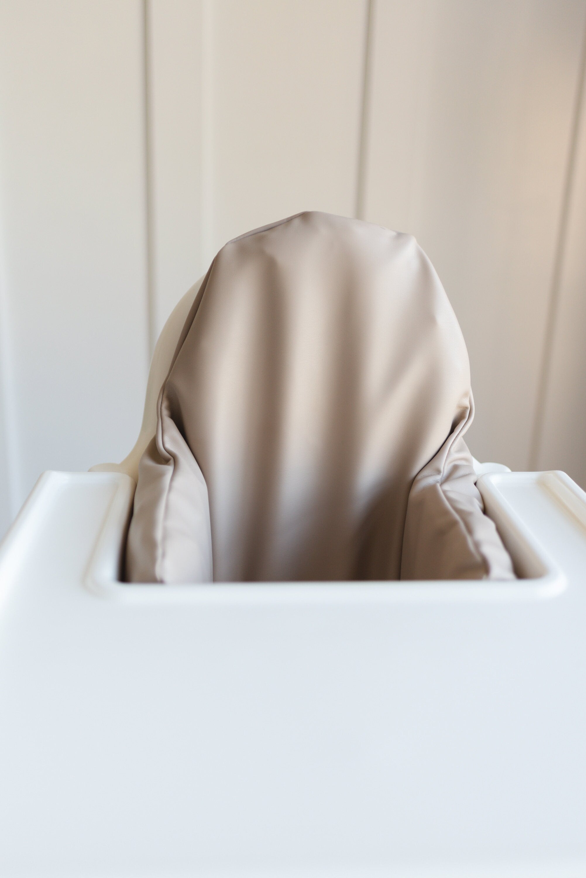 Beige Vegan Leather Ikea Antilop Cushion Cover