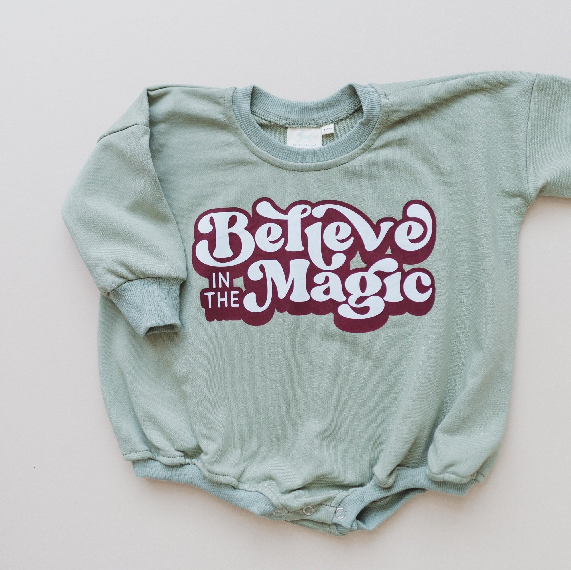 Believe In The Magic Christmas Sweatshirt Romper