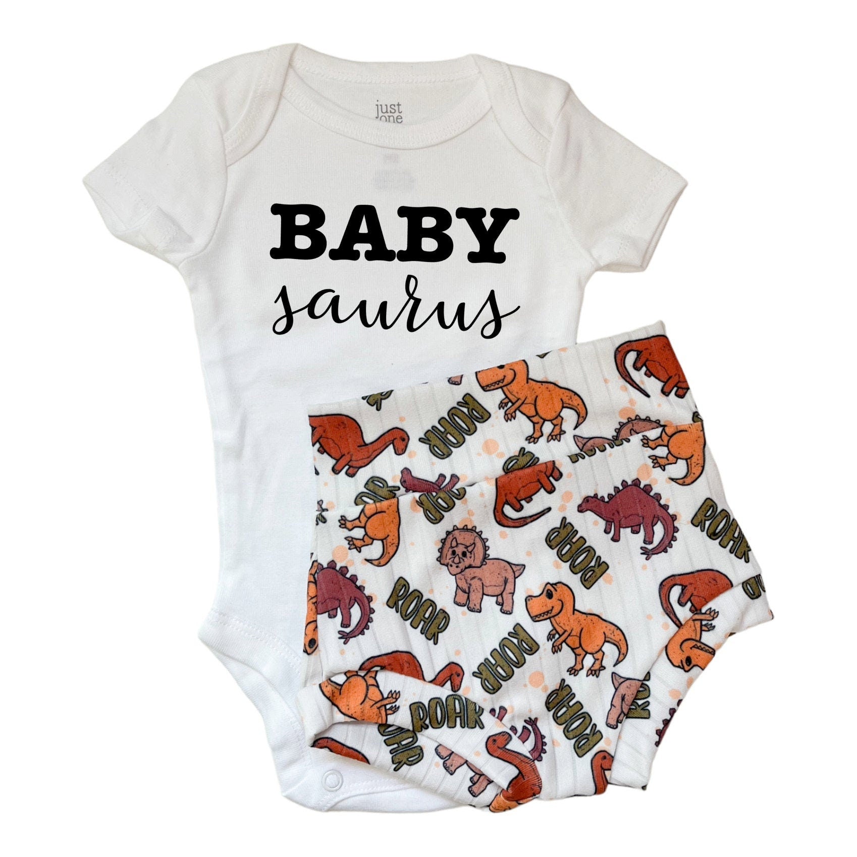 Dinosaur Baby Shorts Set