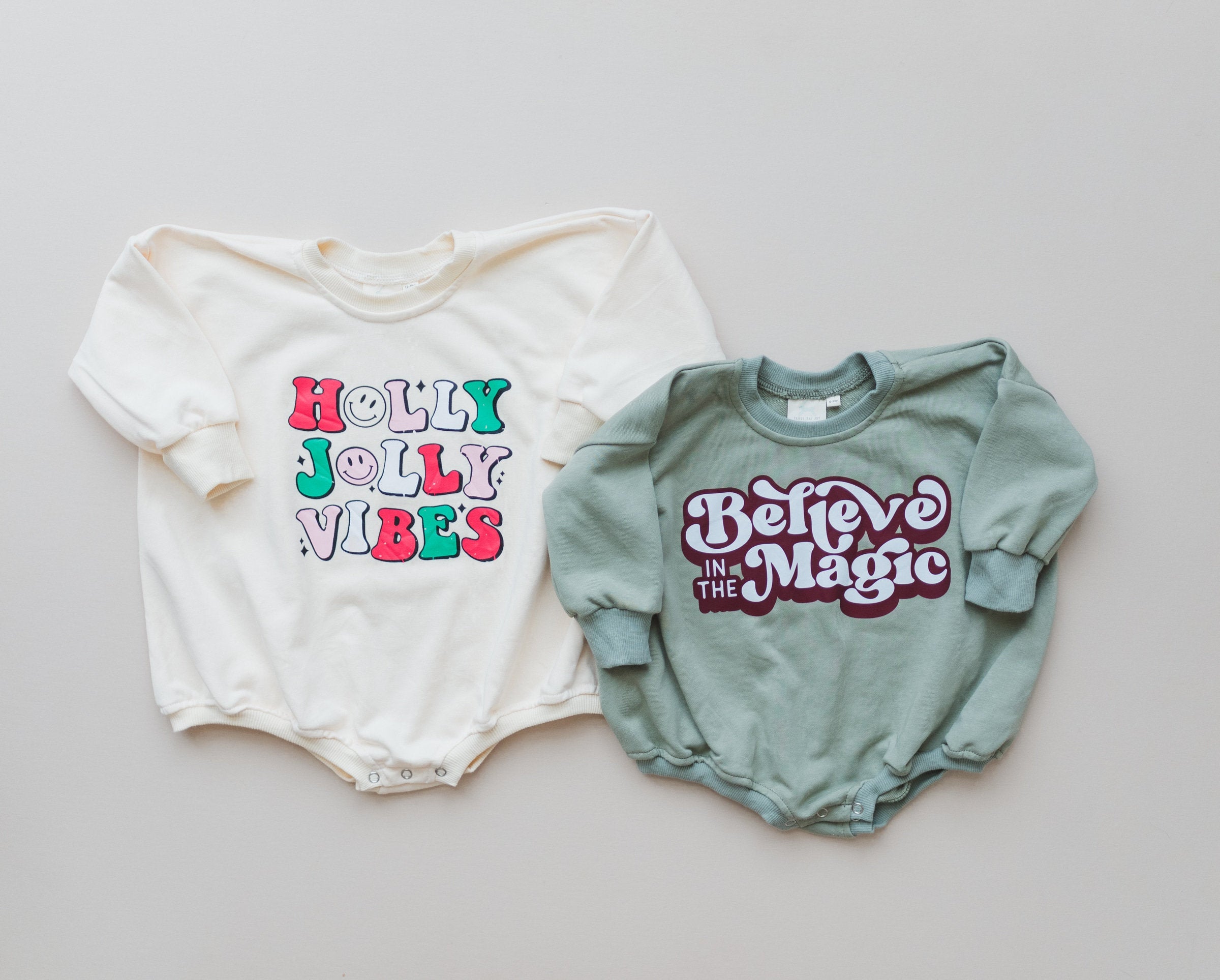 Believe In The Magic Christmas Sweatshirt Romper
