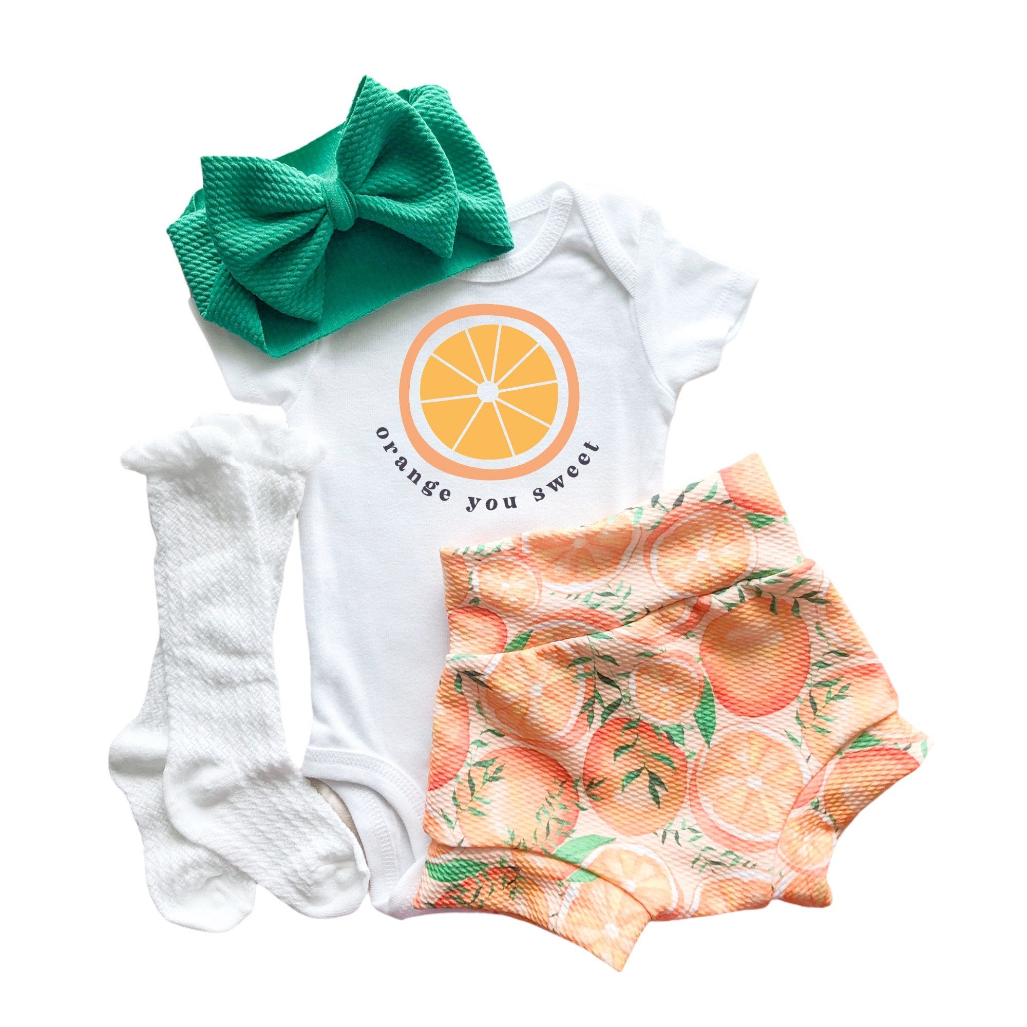Orange You Sweet Bummies Set
