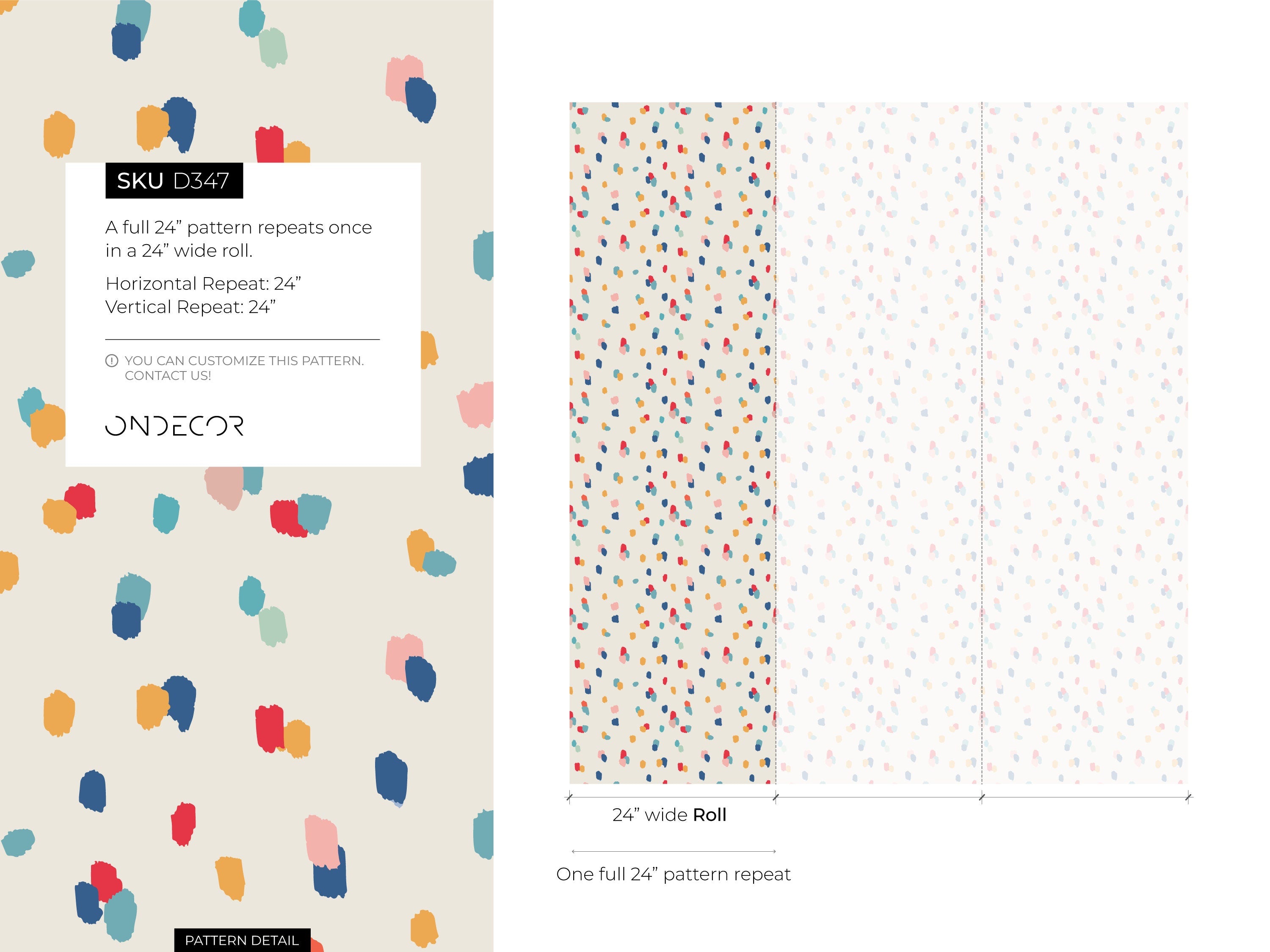 Abstract Wallpaper With Colorful Brush Strokes In Blue, Red, And Yellow - D347